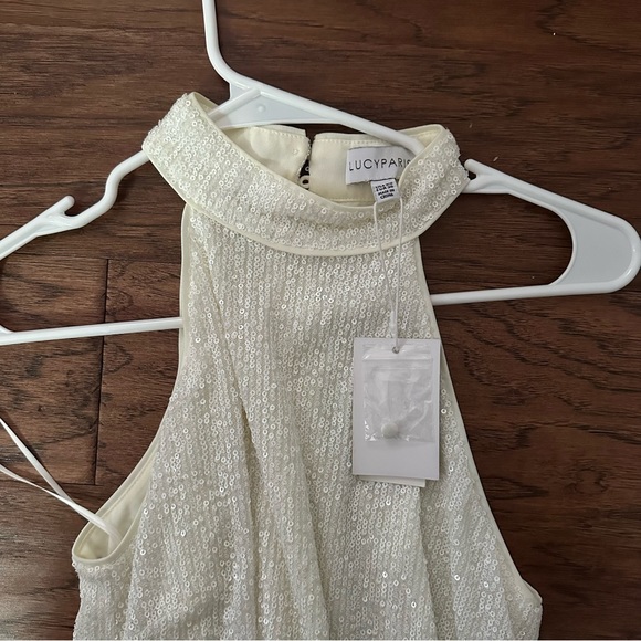 NWT Lucy Paris Cecile Sequined Mini Dress xsmall - Picture 3 of 6